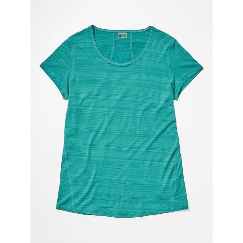 Marmot Aura T-Shirts For Womens Green BGE142687